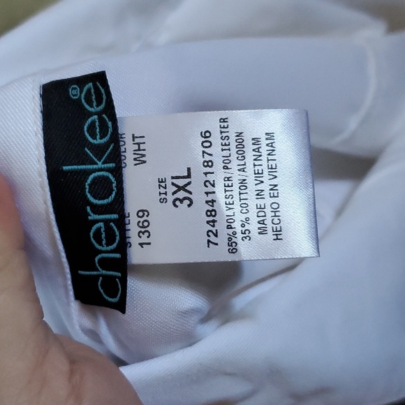 Cherokee Professionals Women Scrubs Lab Coats 32" Snap Front 1369 - Picture 8 of 8